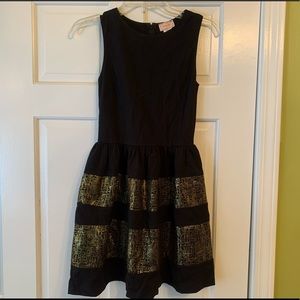 Love...Ady Black and Gold Dress